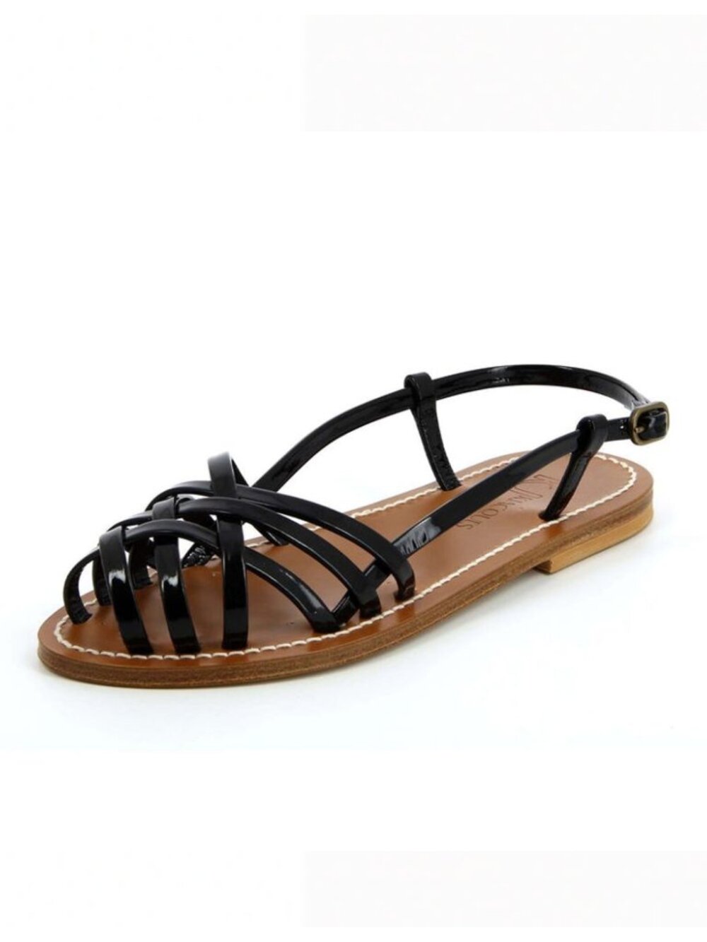 DÔEN x K. Jacques Black Peche Sandal in Noir NEW NWT